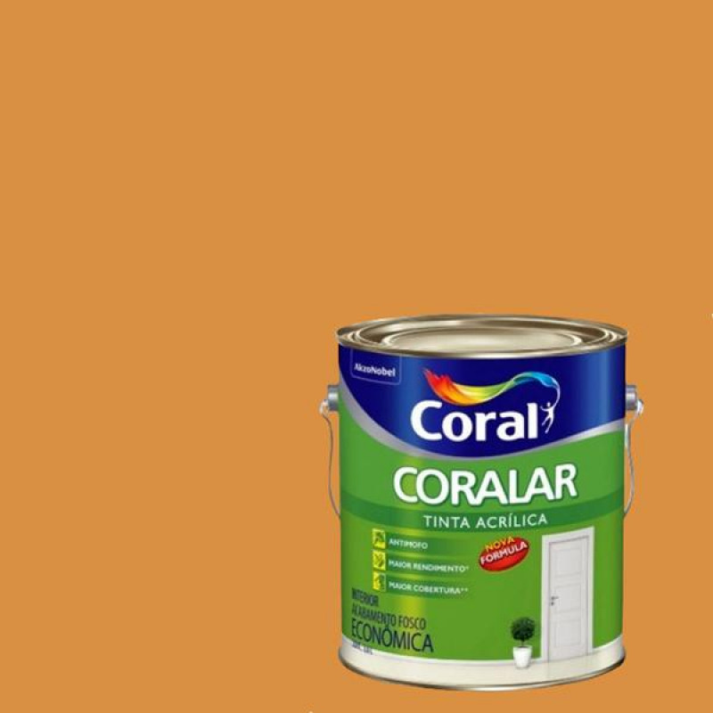 Tinta Coralar Econômica Acrílica Fosco Mangaba 3,6L - Coral