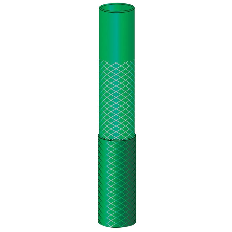 Mangueira Flex Verde em PVC 3 Camadas 15 Metros com Engate Rosqueado e Esguicho 79172150 - Tramontina    