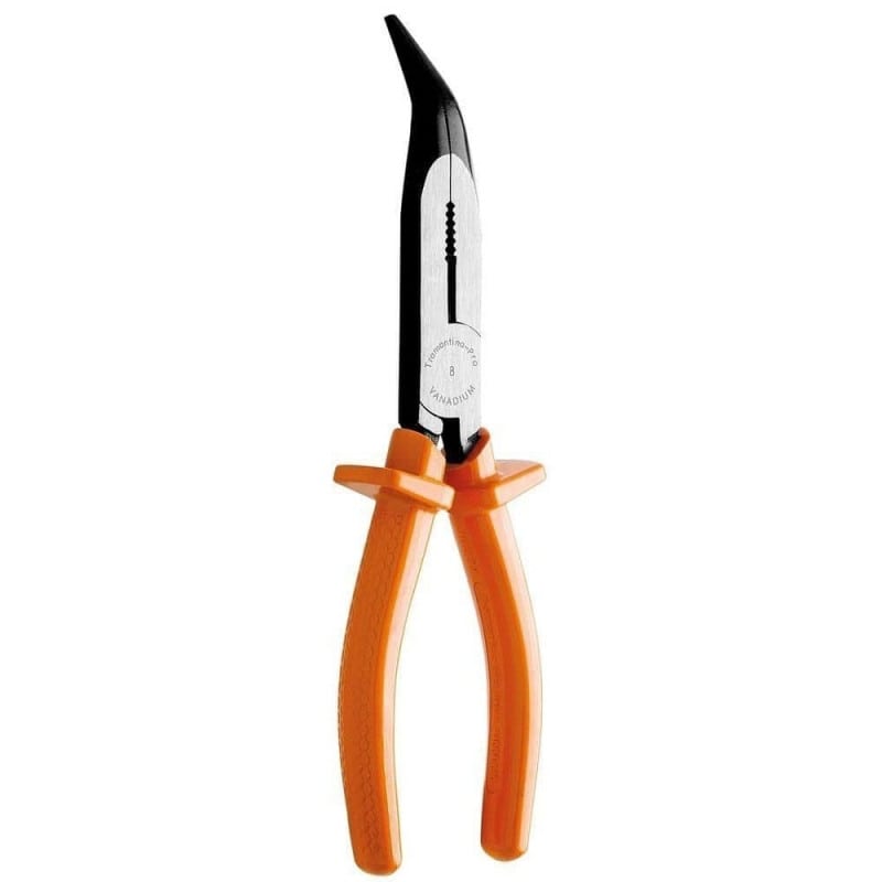 Alicate Isolado Bico Meia Cana Curvo 8" 44004/180 - Tramontina Pro