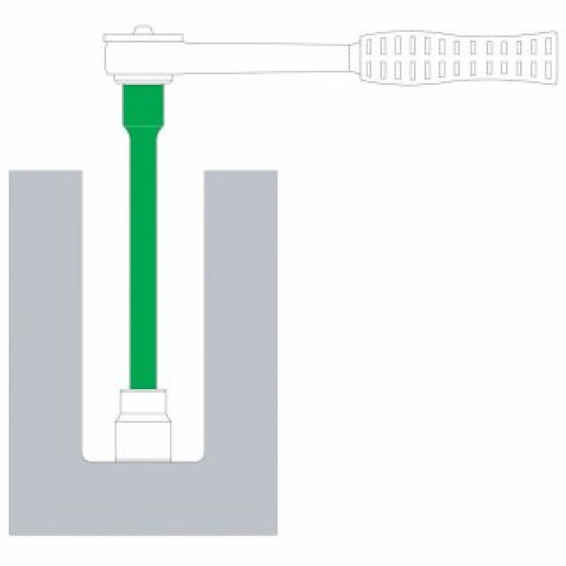 Extensão 8" em Aço Cromo Vanádio - Encaixe 3/4"44856/108 - Tramontina Pro