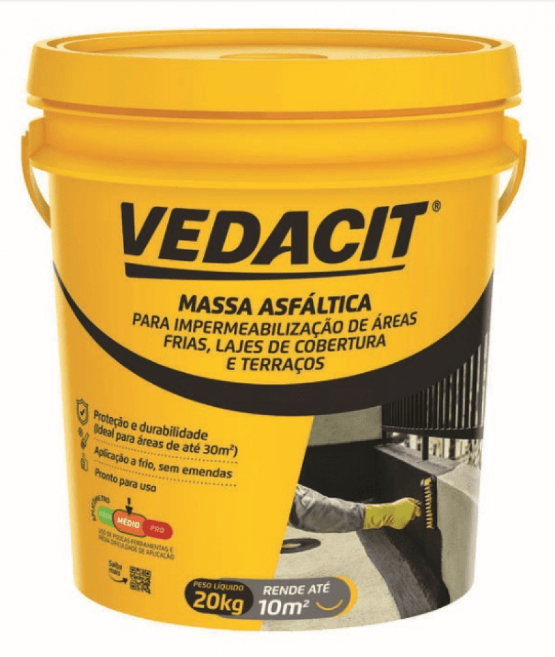 Massa Asfaltica C/ 20l - Vedacit 