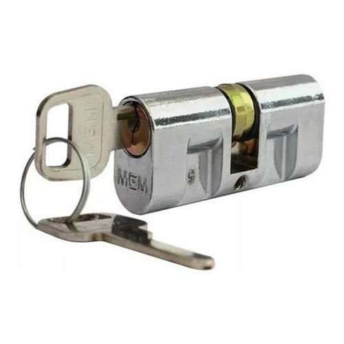 Cilindro Fechadura Cromada Universal 2 Chaves - Mgm