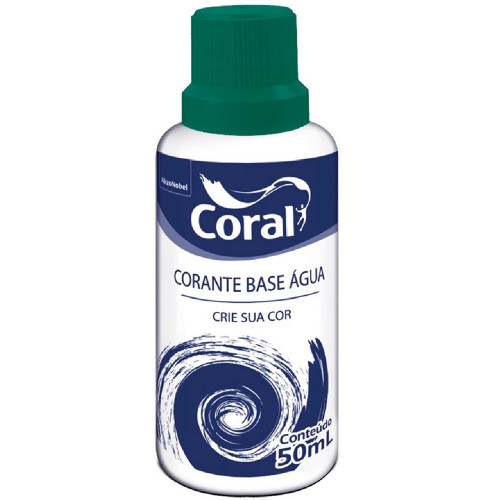 Corante Líquido Base de Água Cor Verde 50ml - Coral