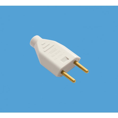 Plugue 2P Junção Macho 10A/250V Cinza Sobrepor - Fame