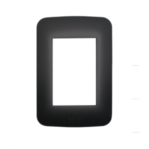 Placa 3 Módulos C/Suporte Preto 46180 - Romazi Canoa