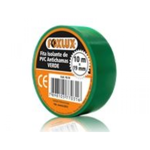 Fita Isolante Verde 19mmx10m - Foxlux 