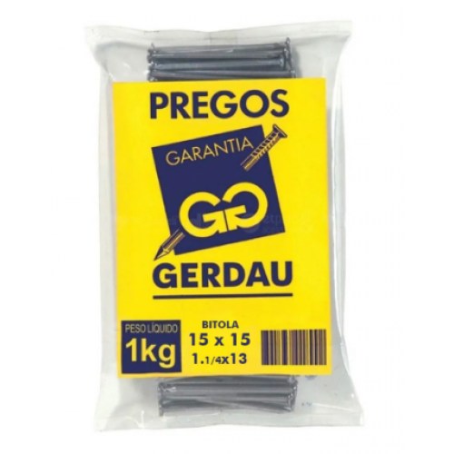 Prego 1.1/4x13 15x15 - Gerdau
