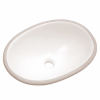 Cuba de Embutir Oval Pequena Branca 39x30cm - Celite