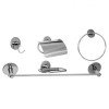 Kit de Acessórios para Banheiro 5 peças Silver - Japi