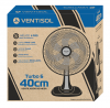  Ventilador Mesa 6 Pás 40CM Turbo Preto - Ventisol
