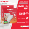  Plafon Embutir Led Quadrada 18W Bivolt 2700K - Ourolux