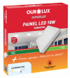  Plafon Embutir Led Quadrada 18W Bivolt 4000K - Ourolux