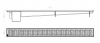  Ralo Linear Sifonado 70cm Branco 4027 - Herc