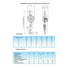 Talha Manual 1,0 Ton x 5 Metros 1205-NT - Berg Steel