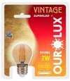 Vintage Led Bolinha 2W Biv 2400K - Ourolux