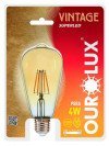 Vintage Led Pera 05335 4w 2400k - Ourolux 